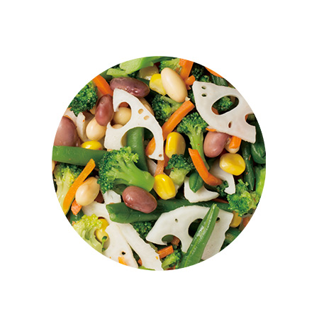 冷凍緑野菜のサラダ
