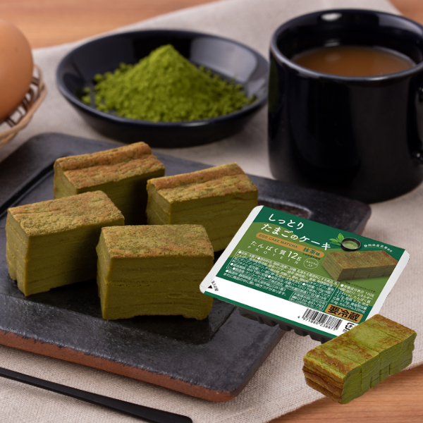 しっとりたまごのケーキ　抹茶味