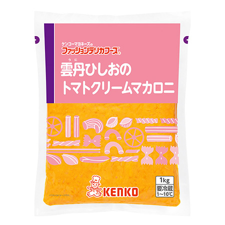 雲丹ひしおのトマトクリームマカロニ