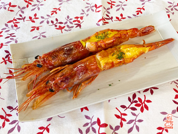えびの卵黄マヨネーズ焼き