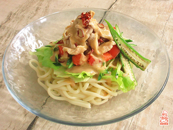 豚しゃぶのサラダうどん