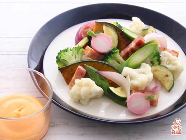 温野菜サラダ とろ~りチーズソースディップ
