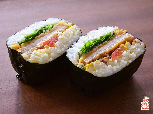 カツ丼風おにぎりサンド