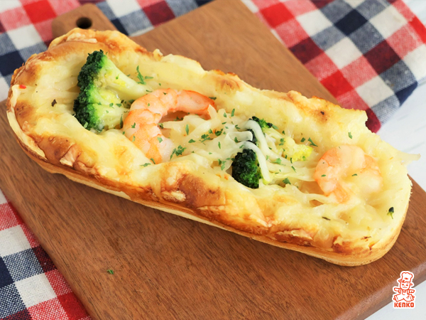 海老とブロッコリーのシャキシャキポテトパン