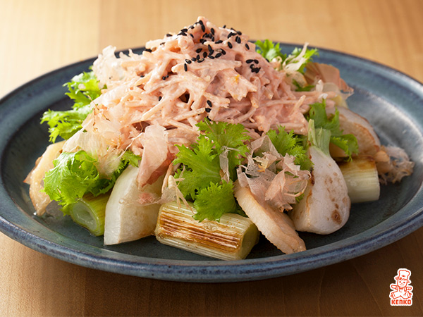 明太子ごぼうと焼き冬野菜の和風サラダ