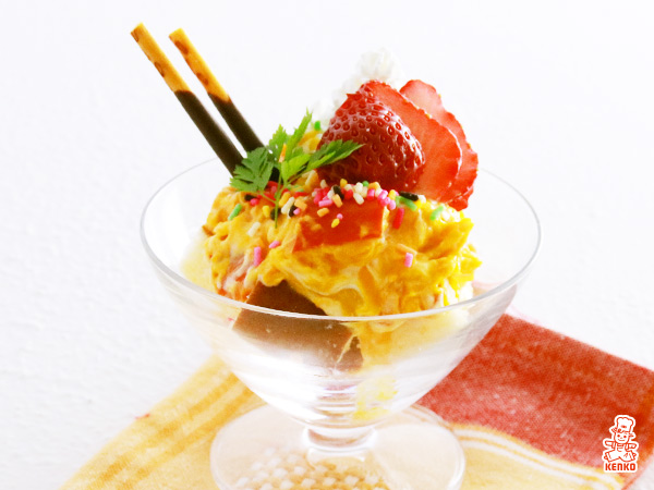 赤皮パンプキンのミニパフェ