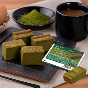 しっとりたまごのケーキ　抹茶味