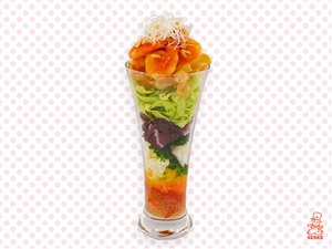 エビチリの中華風しょっパフェ
