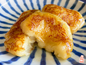 ポテサラで作るいももち～ガリバタ醤油味