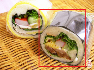 照り焼きチキンの恵方巻きサンド
