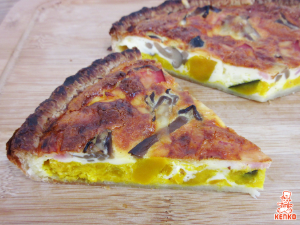 かぼちゃときのこのキッシュ