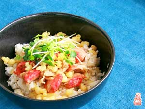 かに風味かまぼこ丼