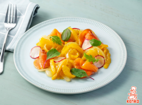 スモークサーモンのイエローマリネ