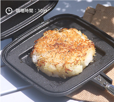 調理時間10分：ガリバタしらす焼きおにぎりのレシピ