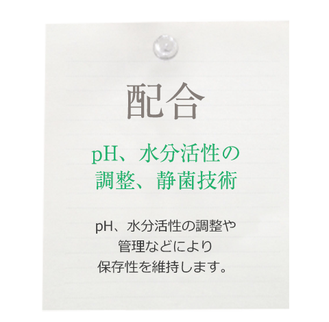 ファッションデリカフーズの美味しさの秘訣：配合