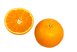 オレンジを入れたフルーツ料理