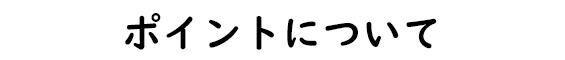 ポイントについて