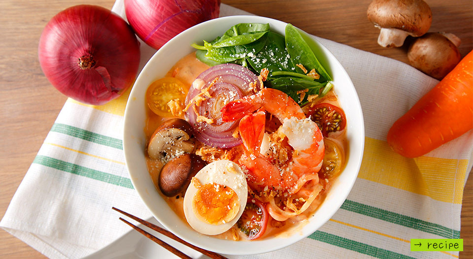 野菜麺のビスクラーメン